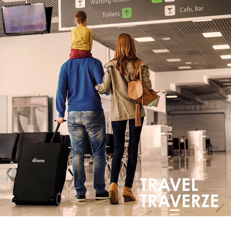 Diono - 西雅圖 璀沃斯 Diono TT 車-輕便型行李式秒收嬰幼兒推車-黑立方-福利品