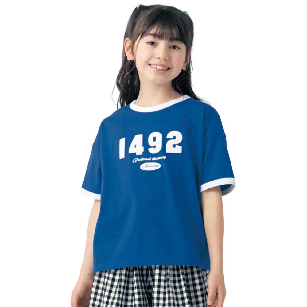 日本千趣會 - GITA 天竺棉印花短T-1492-藍