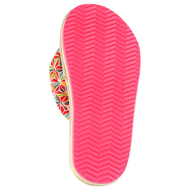 akachan honpo - 藺草夾腳拖鞋-粉紅色