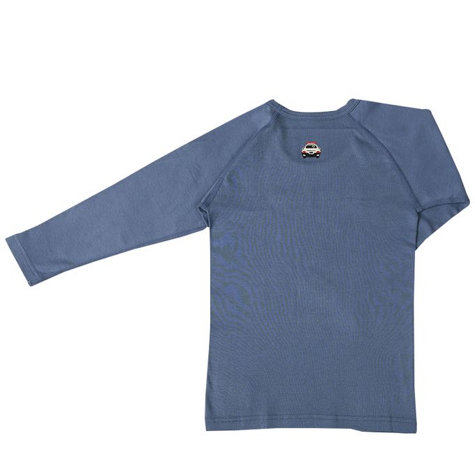 akachan honpo - ah長袖圓領上衣2件組-穿衣練習-深藍色