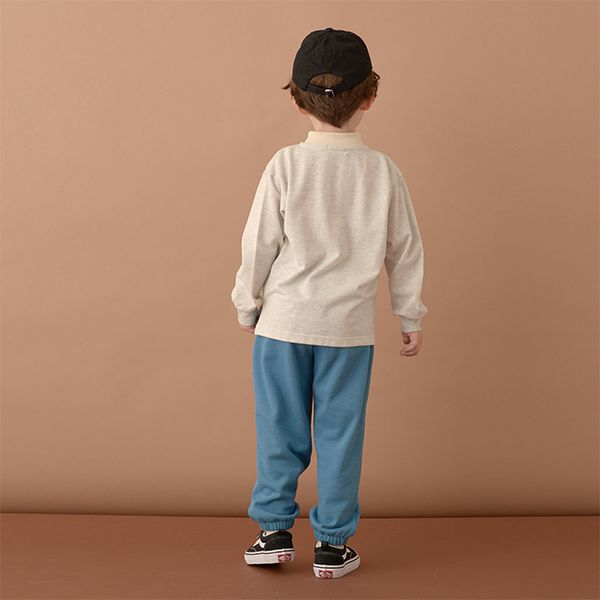 日本 b-ROOM - 彈力百搭口袋運動長褲-炭灰