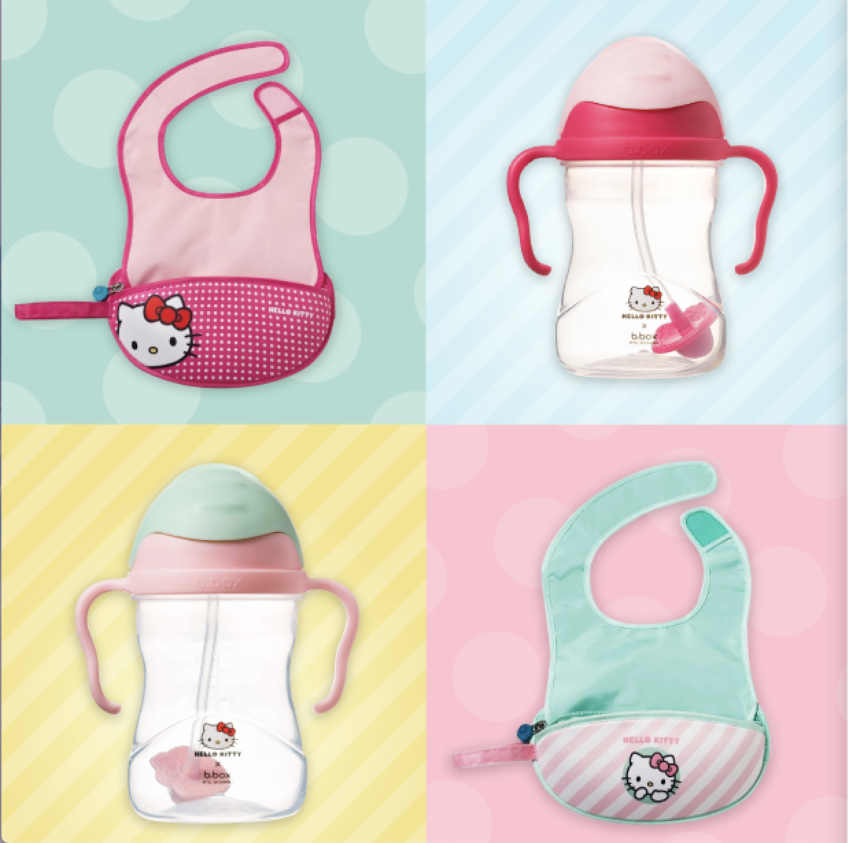 【澳洲 b.box】限量超夯迪士尼防漏水壺、圍兜 ♡