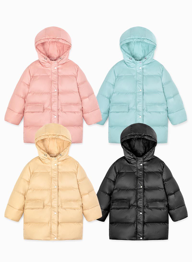 韓國 OZKIZ - 極致溫暖鴨絨/羽絨外套-60/40-櫻花粉