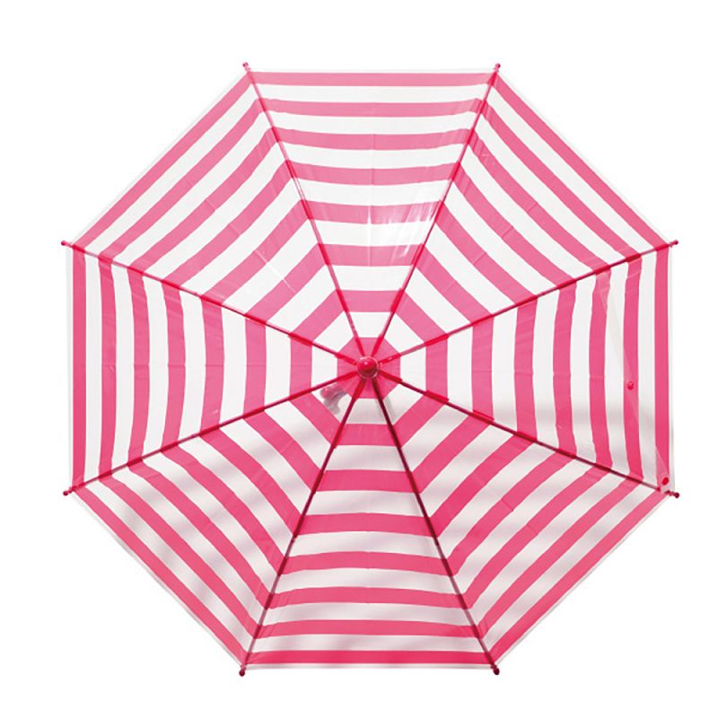 日本Caetla - Evereon 可替換式環保兒童傘-簡約條紋-粉色 (45cm)