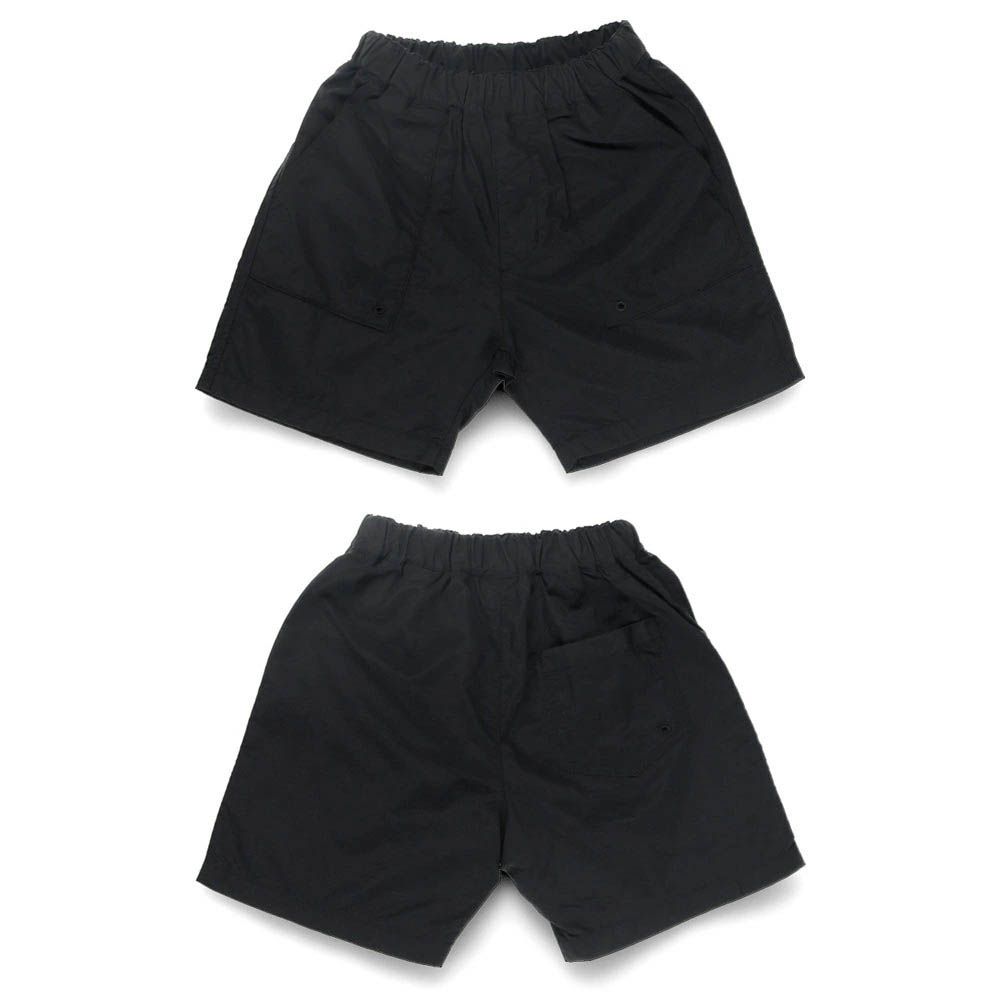 夏日必備水陸兩用短褲-素面-黑