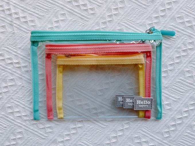 香港百寶袋王 Bagtory HK - Hello Mini 多用途迷你袋-藍色天堂鳥+草莓牛奶+香蕉牛奶