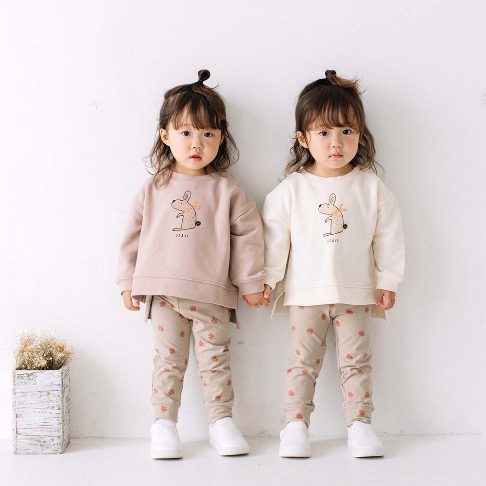 日本 ma lalumiere store - 人氣No.1 百搭印花薄款合身長褲-碎花-奶油黃