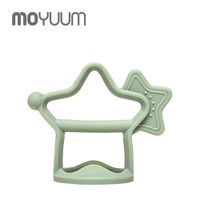 韓國 MOYUUM - 白金矽膠手環固齒器-小星星-薄荷綠