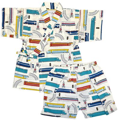 akachan honpo - 兩件式甚平-象牙白色