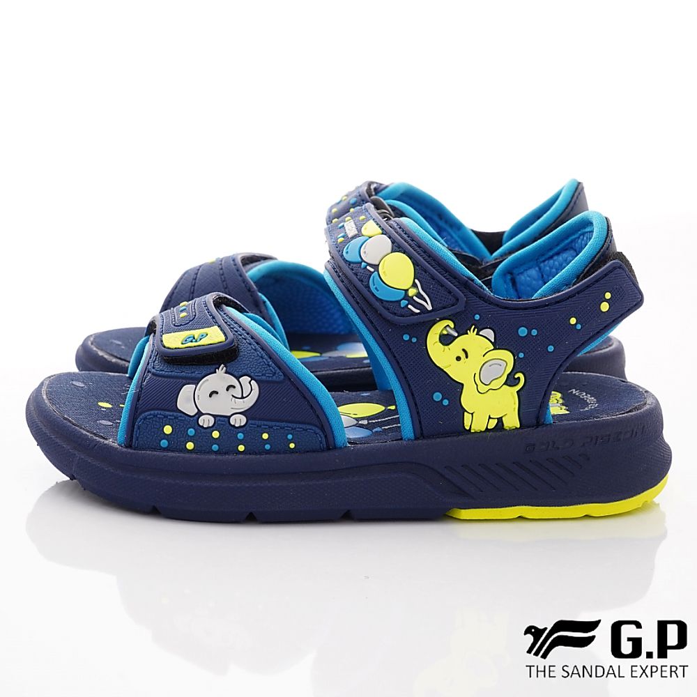 G.P - 雙黏帶排水兒童涼鞋(中小童款)-藍