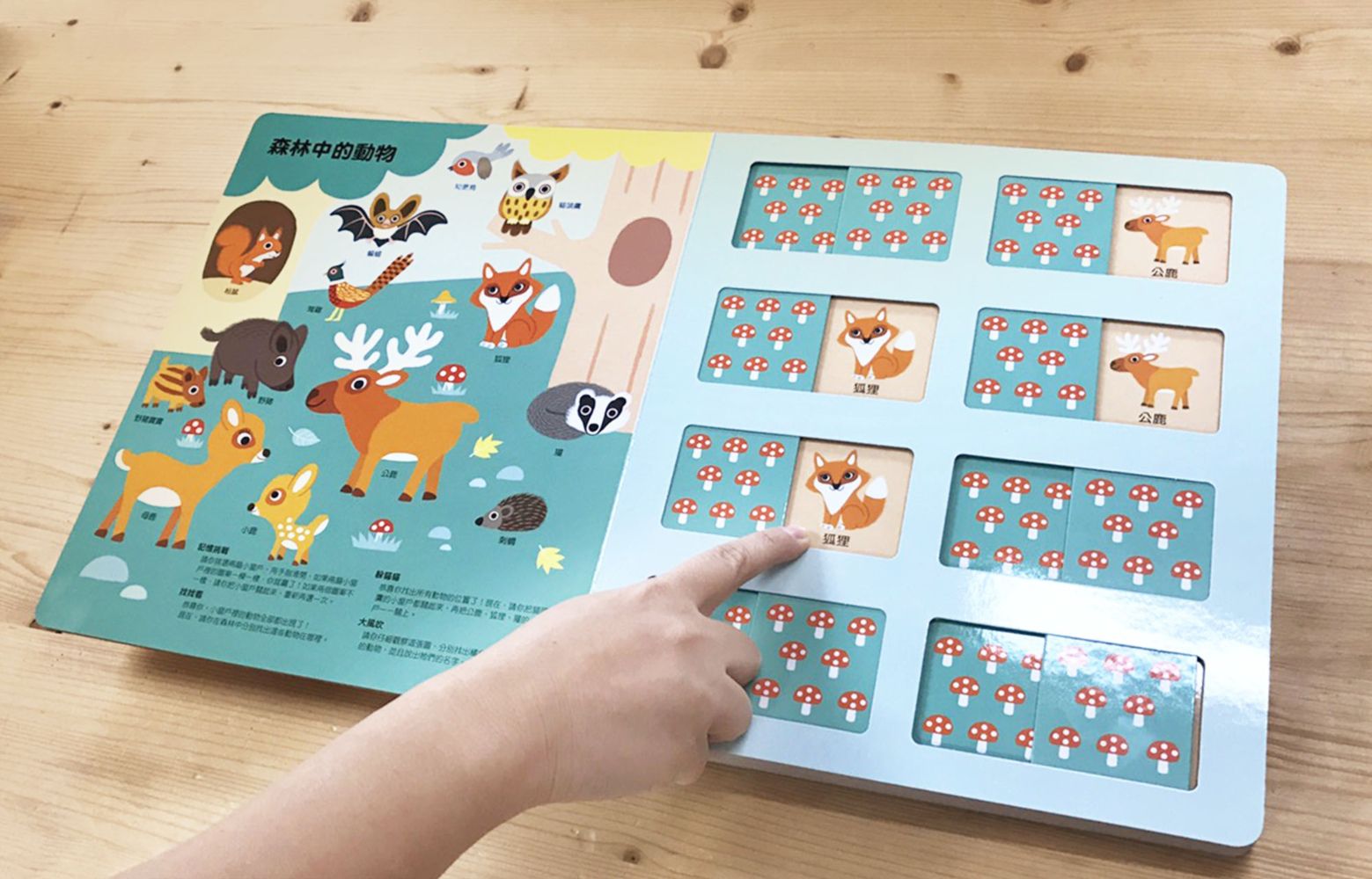 法國幼兒啟蒙記憶遊戲書：認識動物