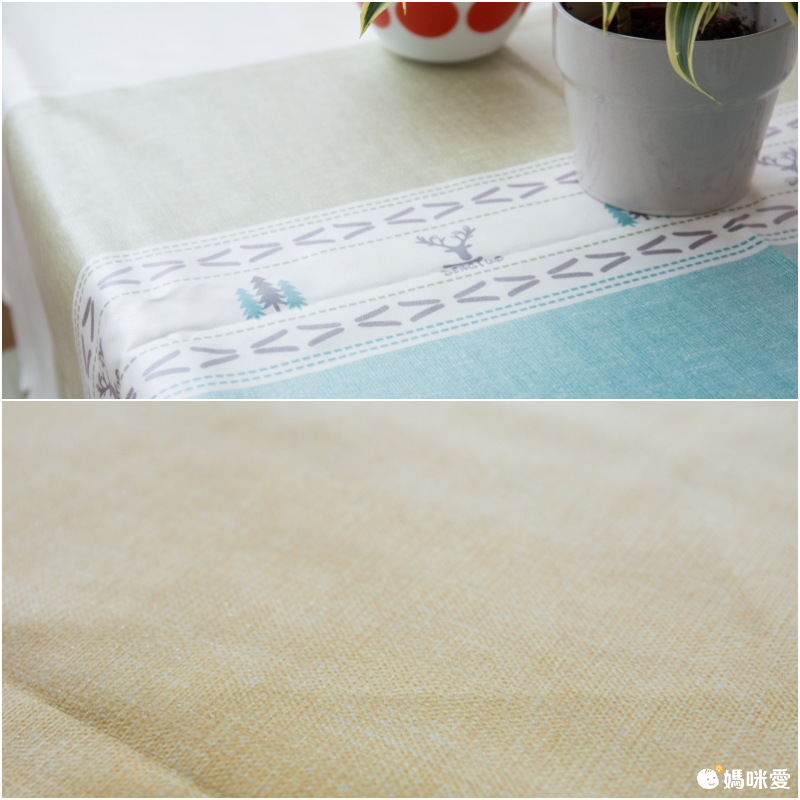 防水防油免洗桌布-三角形-灰粉色