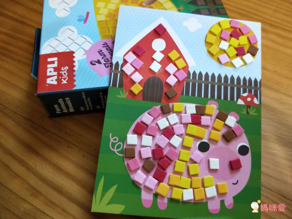 西班牙 APLI - 馬賽克拼貼-農場-底圖2張+各色拼貼共350片