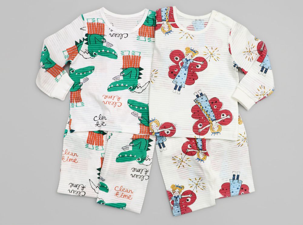 韓國 Mellisse - 韓製輕薄透氣9分袖家居服(無螢光棉)-鱷魚先生