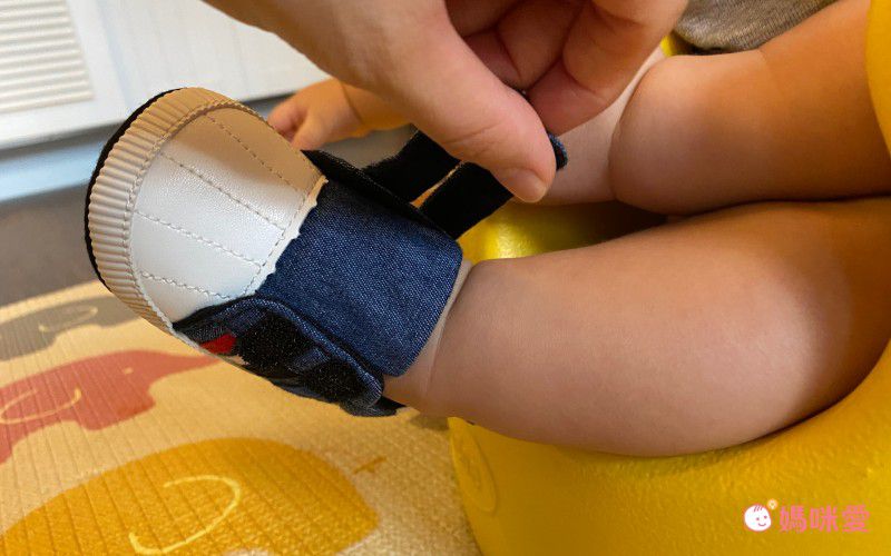 BABY TALK - 學步鞋-休閒款/魔鬼氈-藍色