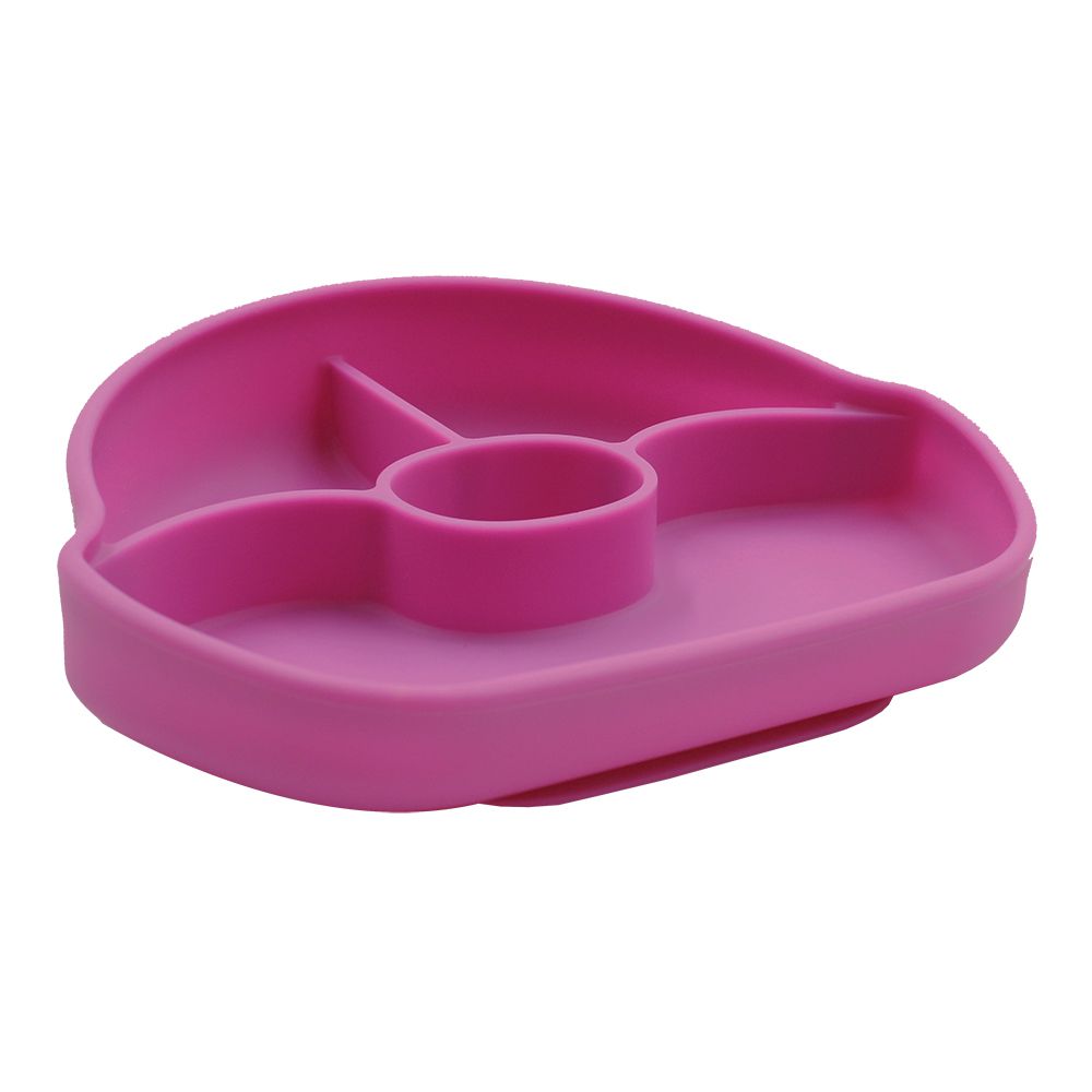 FARANDOLE 法紅荳 - 分格不翻盤-防滑矽膠餐盤禮盒-黃色