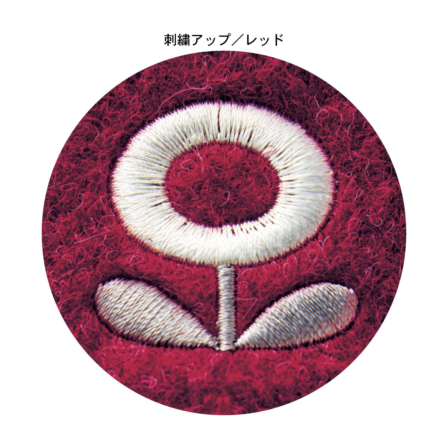 日本千趣會 - 北歐刺繡 絨毛保暖室內拖鞋(低反發)-花朵-酒紅