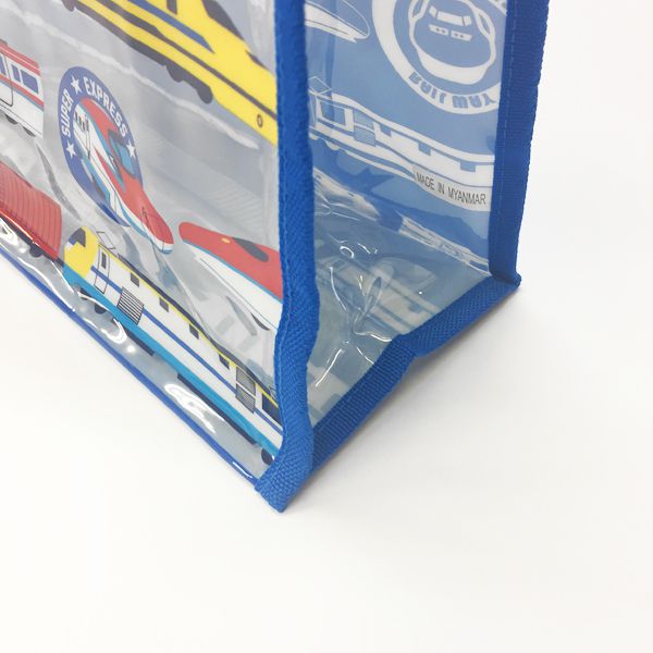 日本服飾代購 - 防水PVC游泳包(雙面圖案設計)-海底世界-藍 (25x36x13cm)