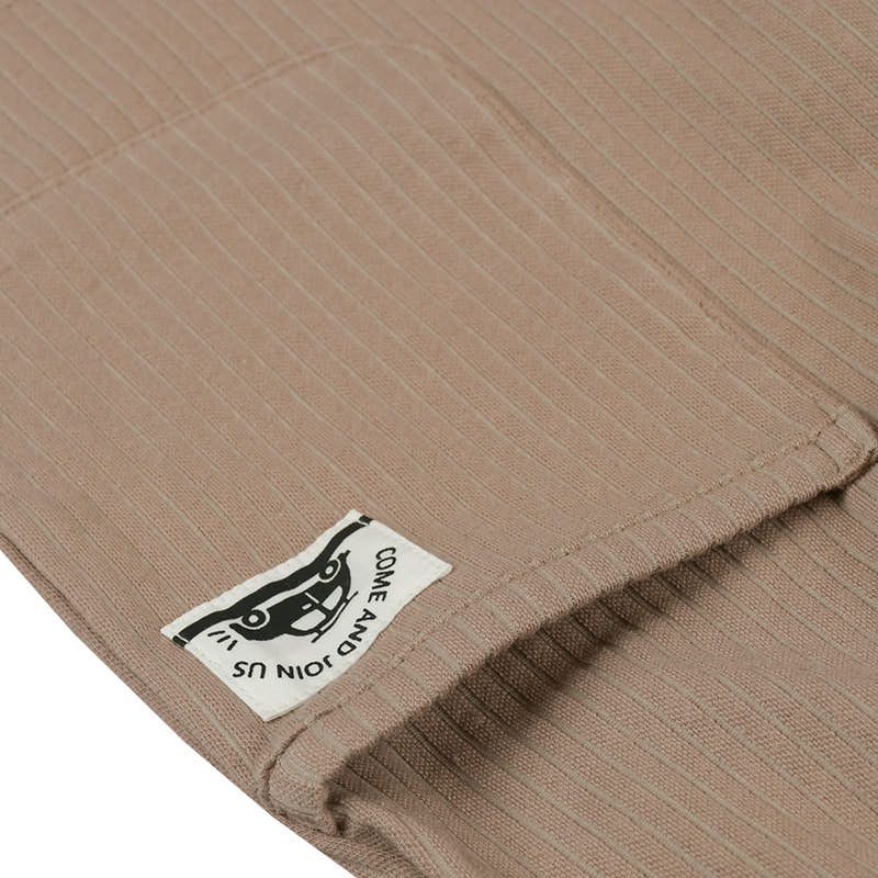 akachan honpo - 短褲 針織泡泡紗-卡其色