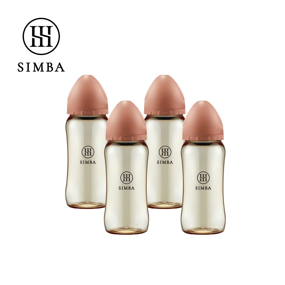 蘊蜜鉑金PPSU寬口防脹氣奶瓶4支組(360ml)-覓粉