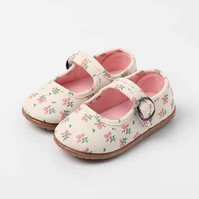韓國 OZKIZ - 春暖花開幼稚園室內鞋/休閒鞋-粉