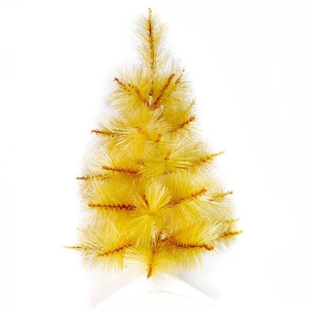 MODACore 摩達客 - 耶誕-台灣製3尺/3呎(90cm)特級金色松針葉聖誕樹-裸樹(不含飾品不含燈)