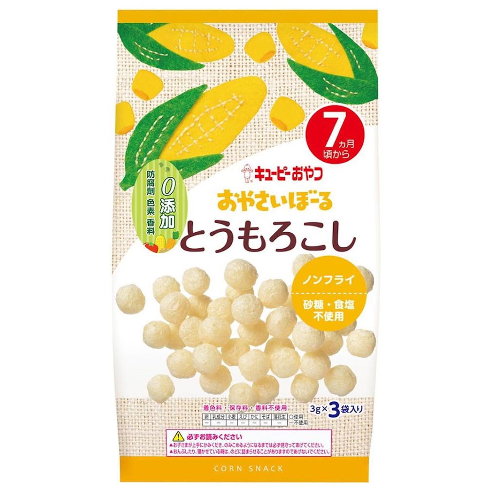 日本kewpie - S-3寶寶菓子球-玉蜀黍
