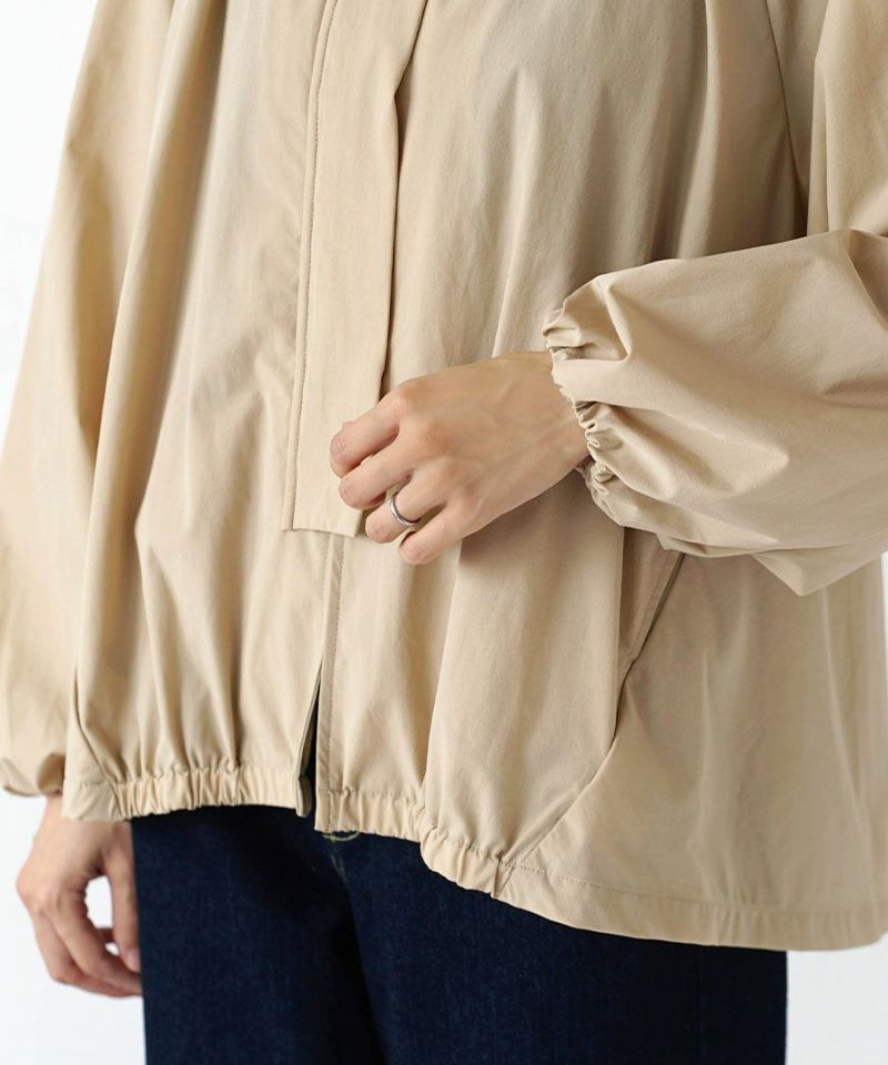 日本 zootie - 輕盈優雅氣球袖薄外套-黑