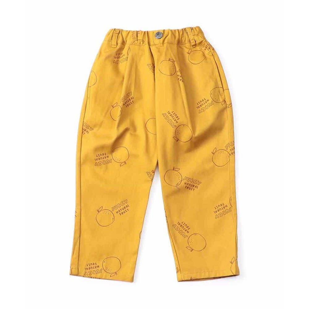 100%棉 品牌經典百搭廚師褲-橘子-黃棕