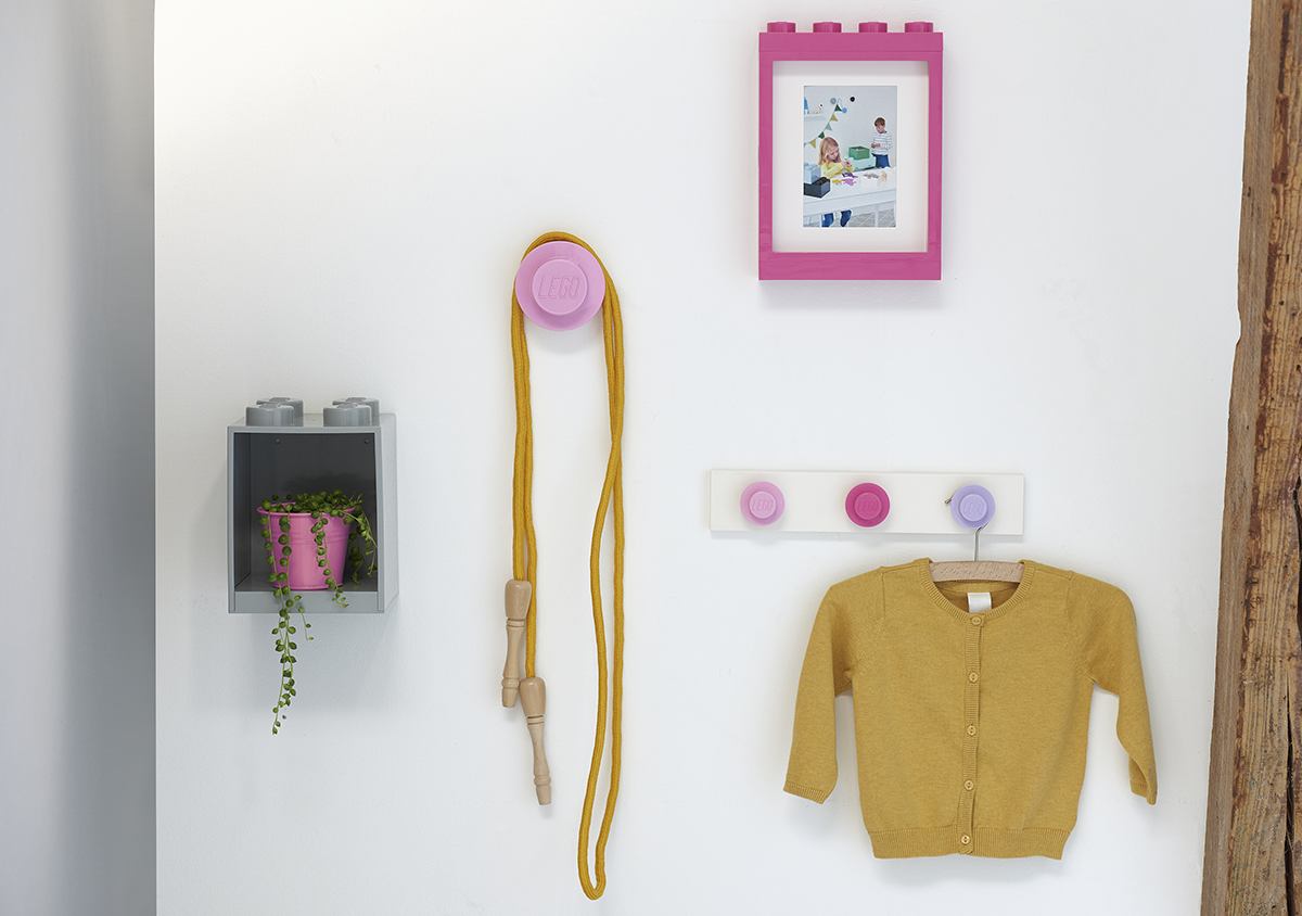 丹麥 Room Copenhagen - 樂高造型置物架8凸(可搭配樂高桌上抽屜)-純潔白 (31.8 x 15.9 x 21.1cm)