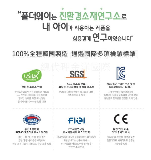 韓國 Foldaway - 安全遊戲城堡圍欄-加大款-Vitamin維他泡泡 (140x120cm)