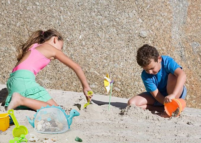 立體造型兒童斜背玩沙包-小恐龍-紫色 (18x10x15cm)