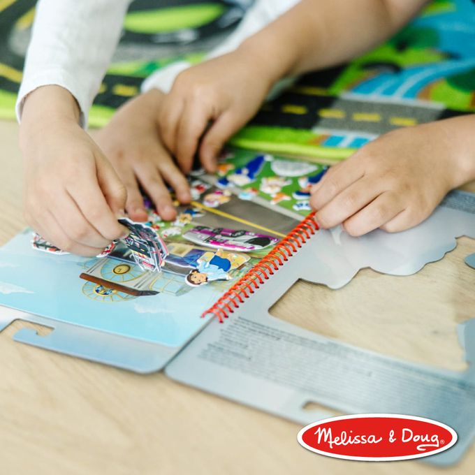 美國瑪莉莎 Melissa & Doug - 旅遊樂-N次泡泡貼紙簿,-汪汪隊 Big Truck Pups