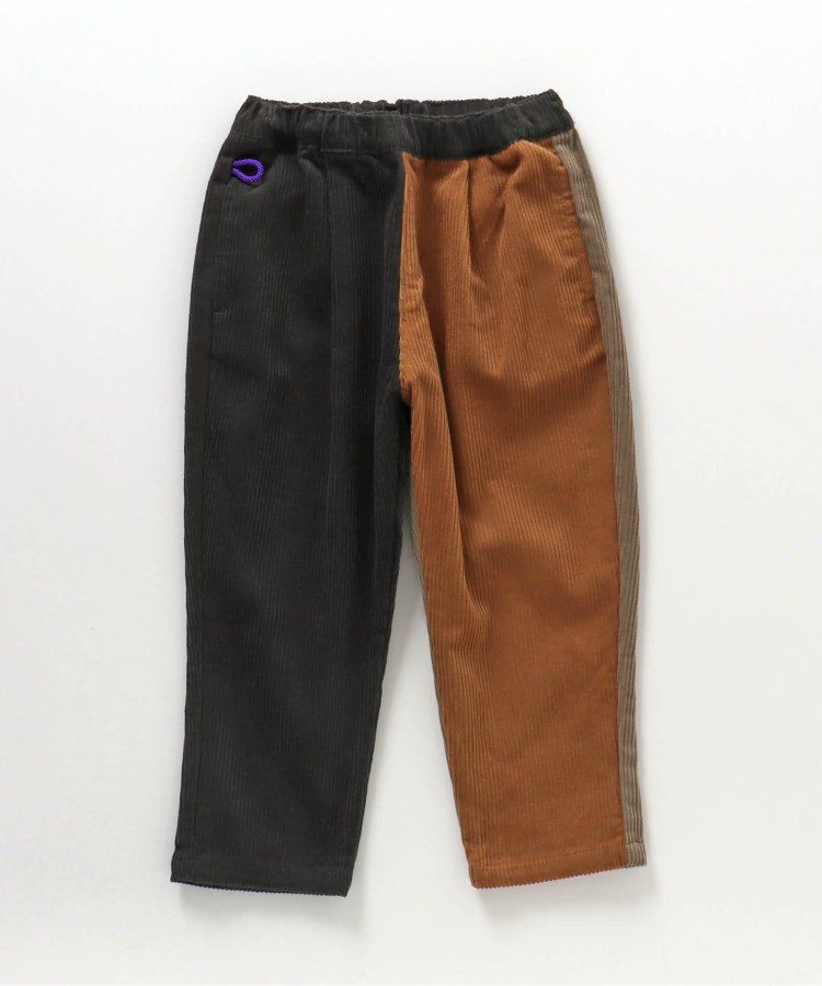 日本 BREEZE - 斜紋布保暖廚師褲-棋盤格-黑米