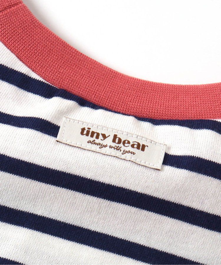 日本 apres les cours - 超萌小熊聯名特色刺繡短袖上衣-海軍熊-黃