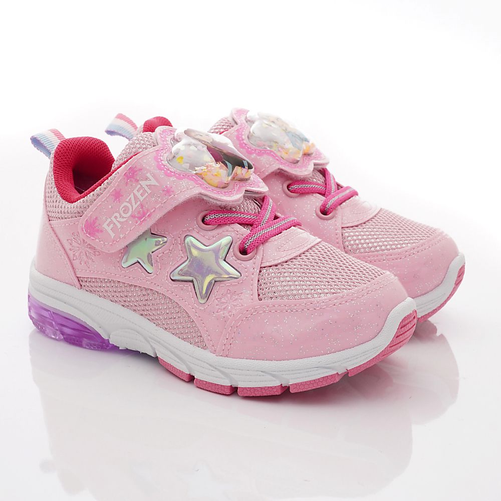 冰雪奇緣 - 台灣製冰雪奇緣電燈運動鞋(中小童段)-運動鞋-粉