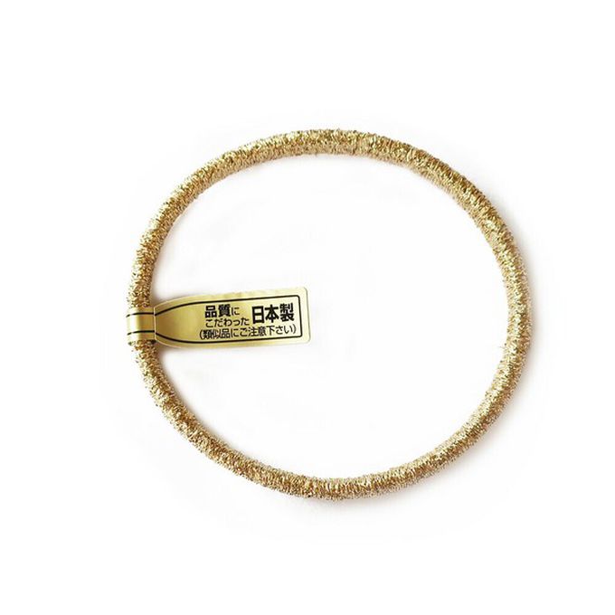 日本 Melody Accessory - 日本製 專利耐用閃亮金蔥髮圈(5入組)-彩虹