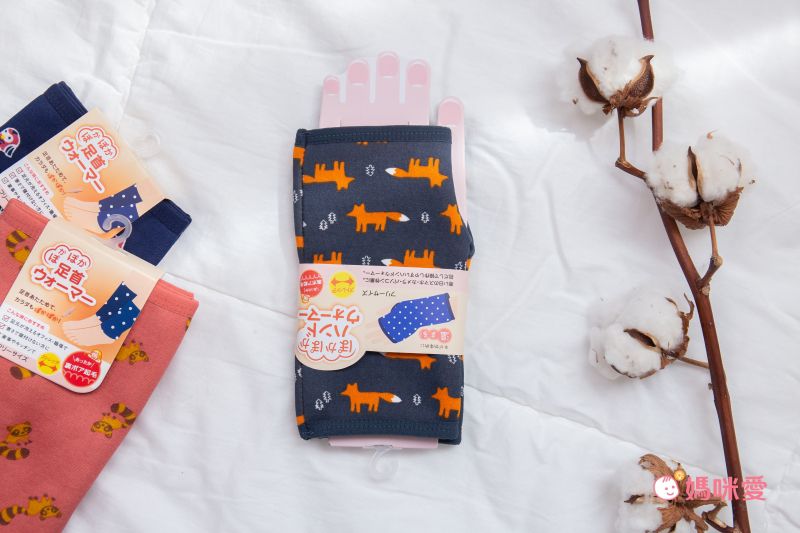 日本丸和 - 雙層機能裏起毛保暖半截手套-小浣熊-粉