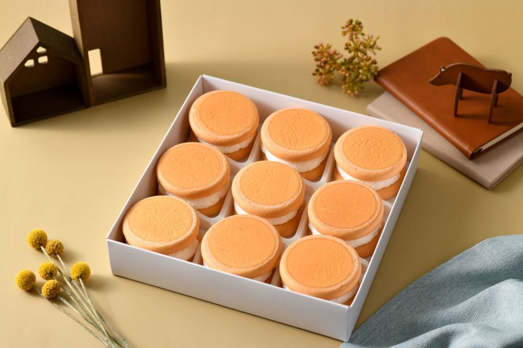 1盒免運【卷卷烘焙】媽咪愛獨家組合生乳銅鑼燒