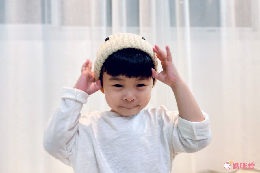 立體恐龍毛帽-深藍色 (47-50CM(建議2歲-3歲))