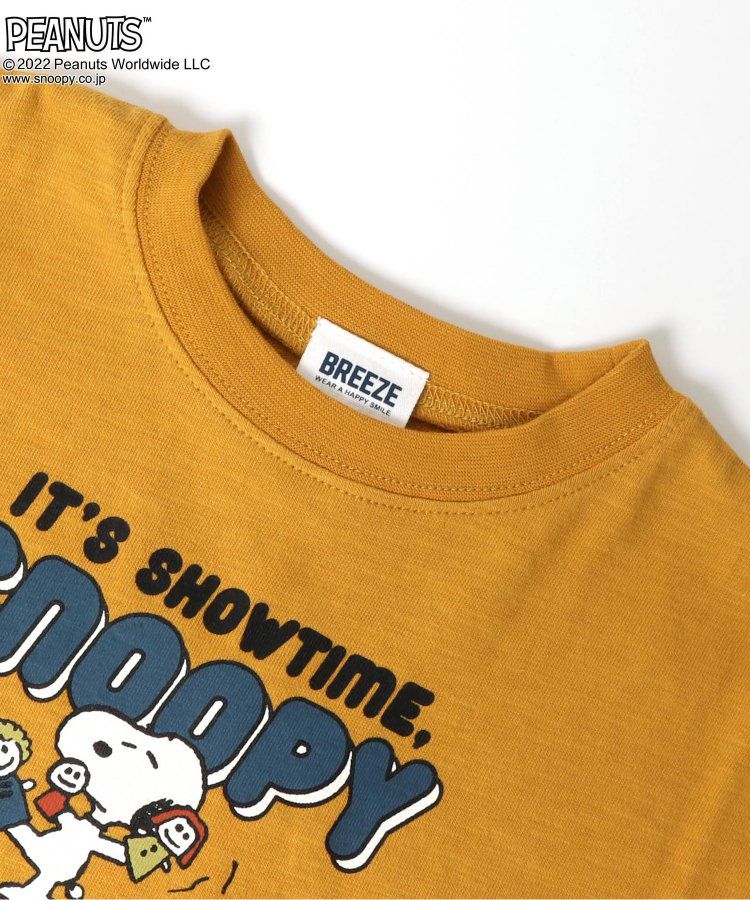 日本 BREEZE - 聯名款 史努比印花長袖上衣-黃