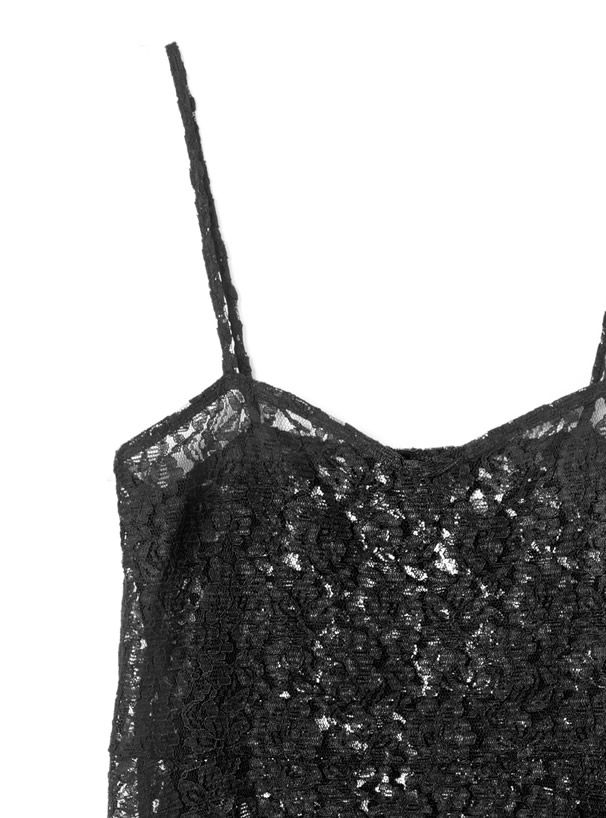 日本 GRL - 午夜緹花收腰兩件式吊帶洋裝-灰杏x黑