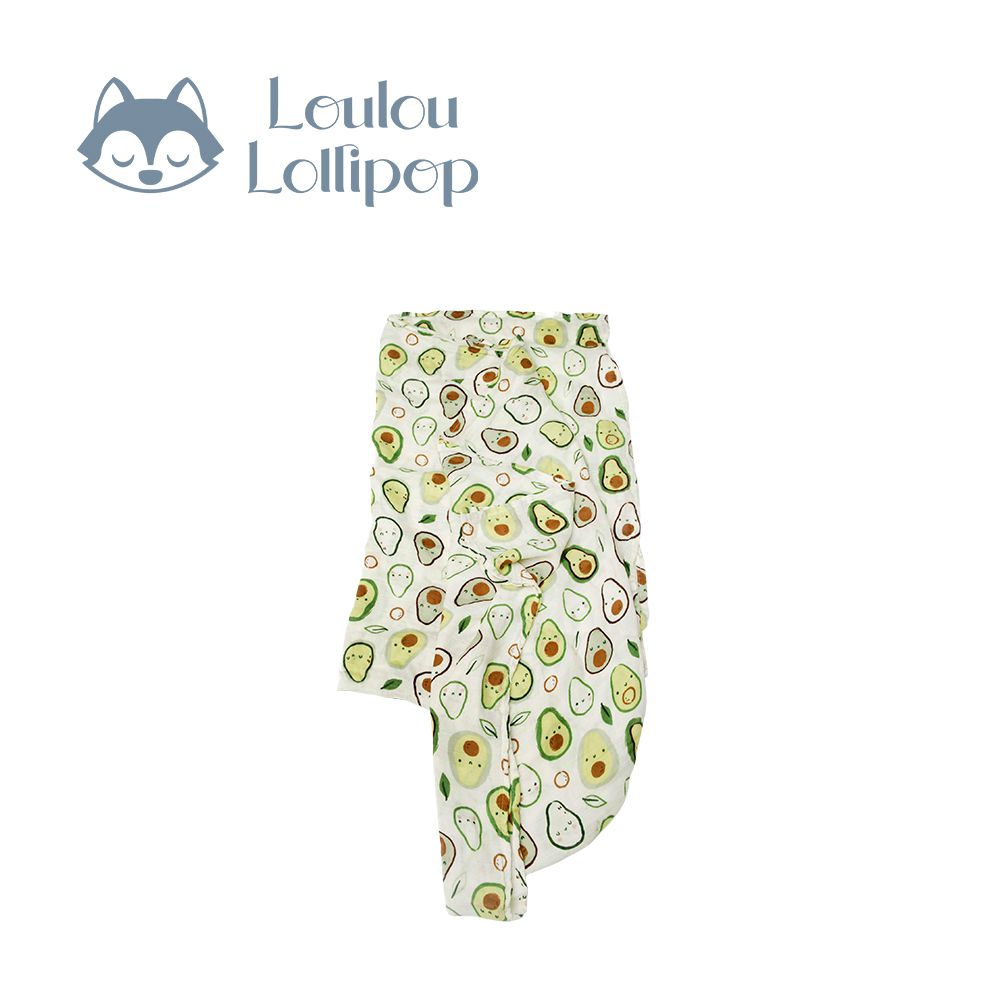 竹纖維透氣包巾-主題款-美味酪梨 ((120x120cm))