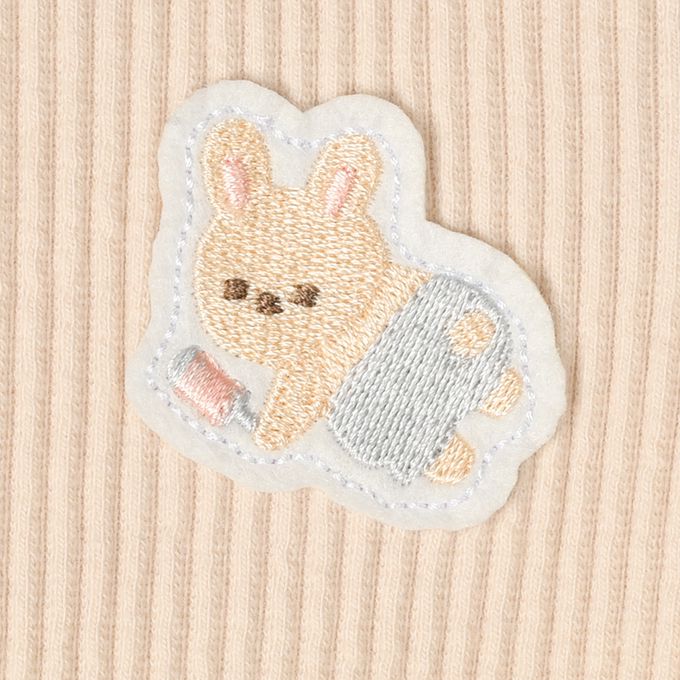 akachan honpo - 長袖兔裝-動物造型屁屁-粉紅色