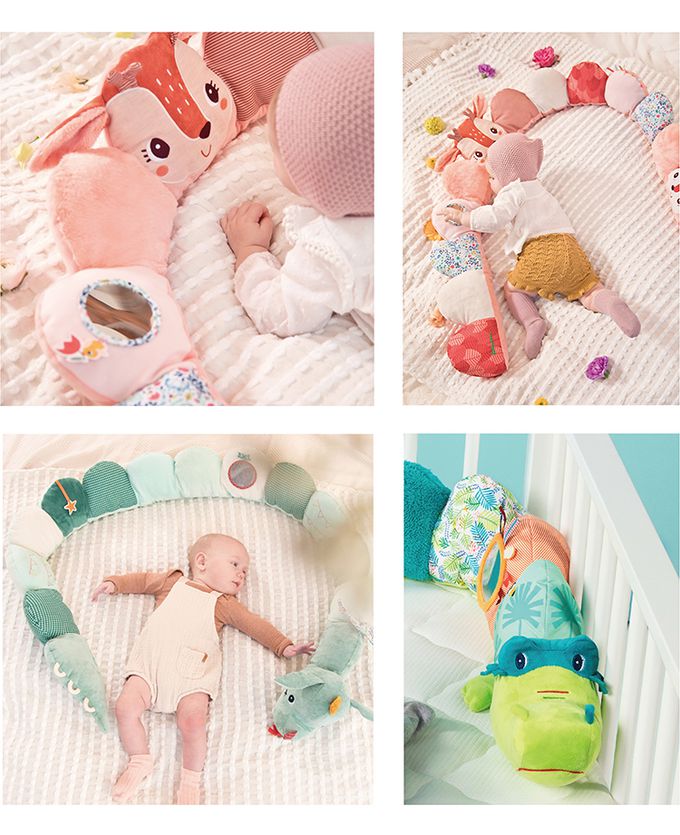 比利時 Lilliputiens - 寶寶感統遊戲防護枕-史黛拉小鹿