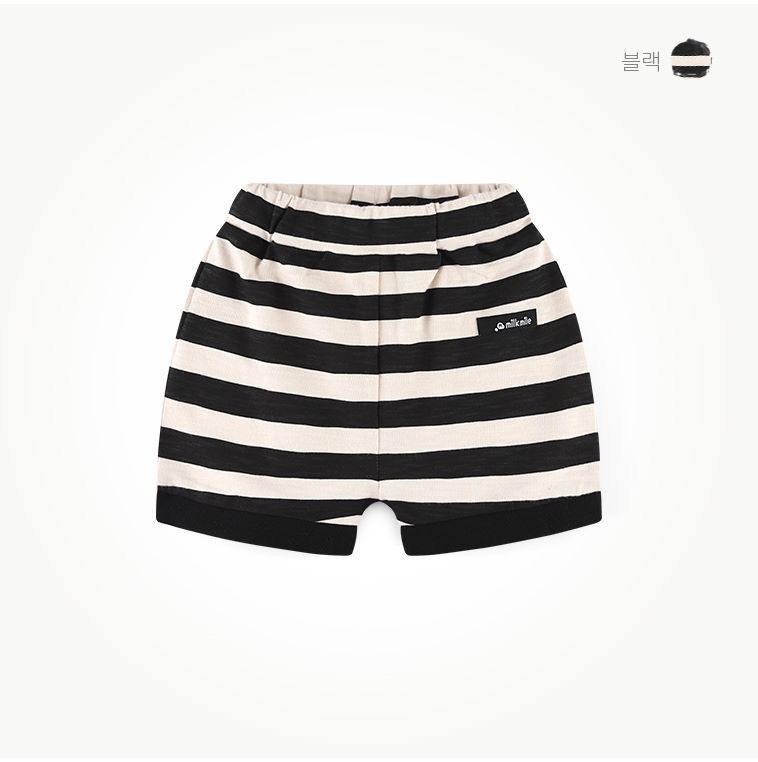 韓國 milk mile - 條紋花豹套裝-黑