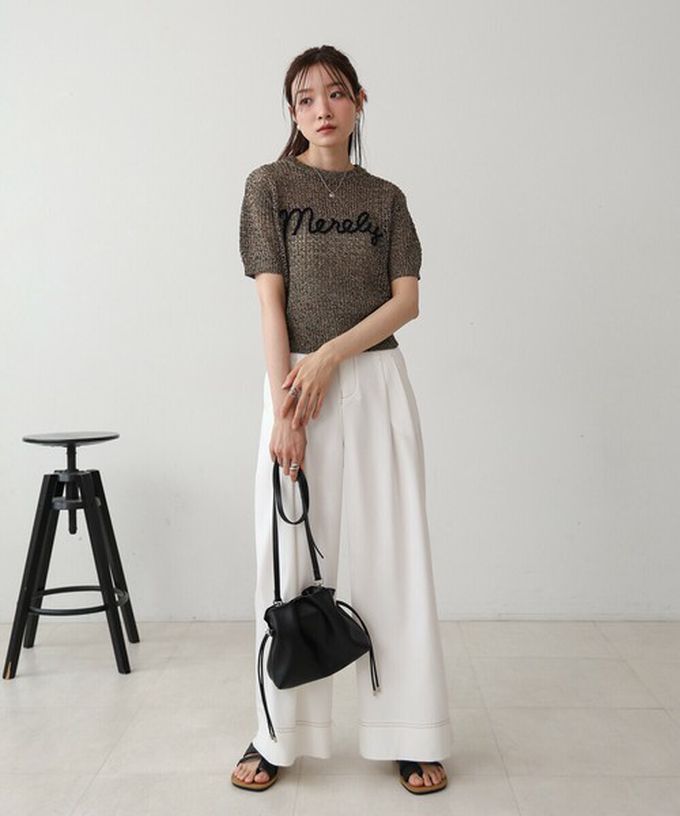 日本 Bab - 輕巧抽繩可愛感側背小包-淺藍