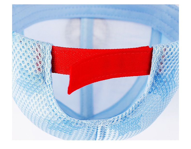 卡通英雄兒童棒球帽-Q版美國隊長-淺藍+白