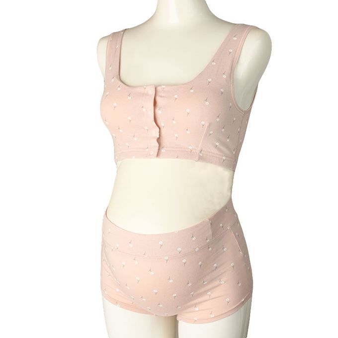 akachan honpo - 內褲 產後也可穿-小花-粉紅色