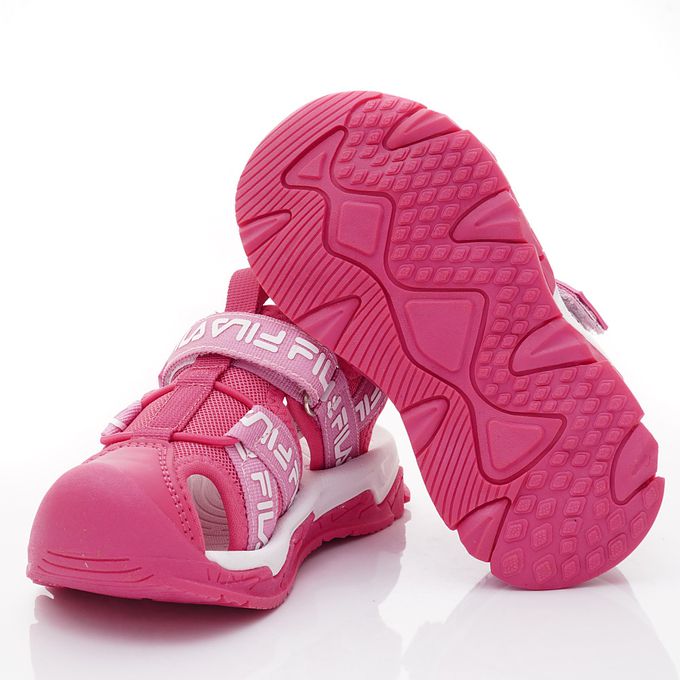 FILA - FILA運動護趾涼鞋-2-S426X-551桃(中小童段)-涼鞋-桃